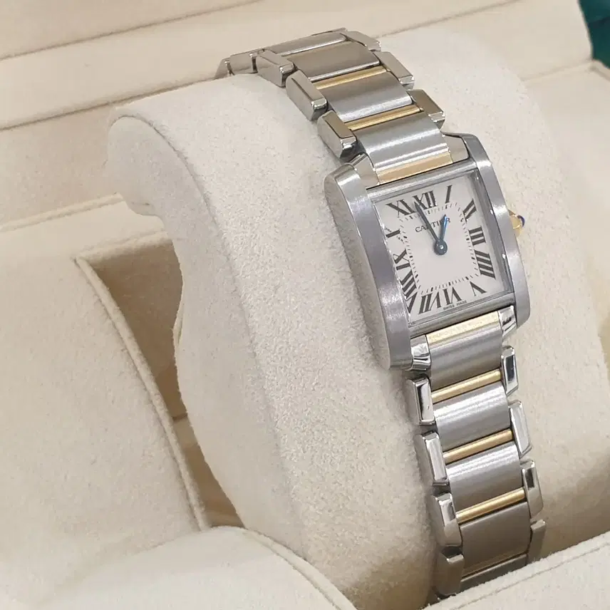 까르띠에 탱크 프랑세즈 콤비 스몰 쿼츠 W51007Q4 사진 3