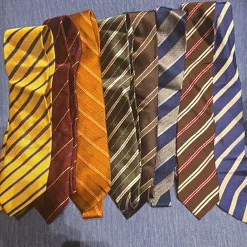스트라이프 디자인 넥타이 8개 세트 일본제
