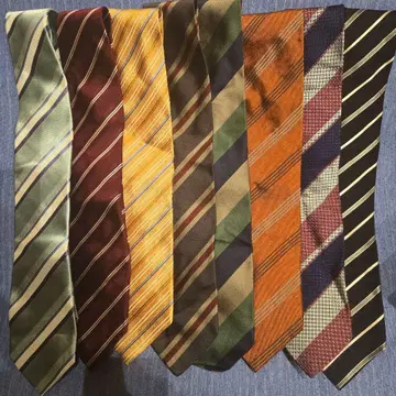 넥타이 8개 세트 실크 일본제