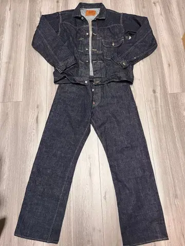 TCB 인디고 데님 셋업