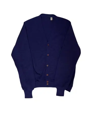 [레어] 60s-70s 빈티지 가디건 오론 아크릴 퍼플네이비 L