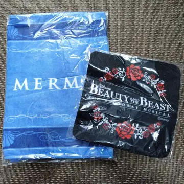 [ 귀중 ] 극단 사계 인어공주 스포츠 타월, 미녀와 야수 핸드 타월