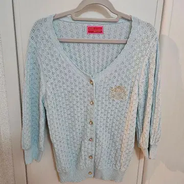 BABY, THE STARS 시스루 니트 가디건 민트 색스