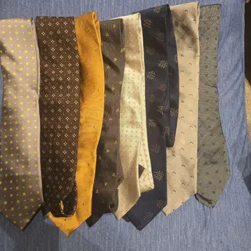 넥타이 8개 세트 실크 일본제