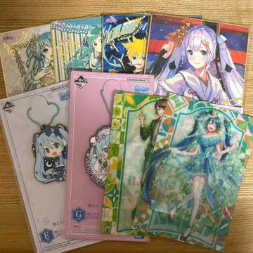 하츠네 미쿠 유키 미쿠 제일복권 클리어 파일 아크릴 참 묶음 판매