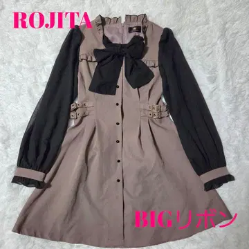 ROJITA 로지타 BIG 리본 원피스 핑크 지뢰계 양산형