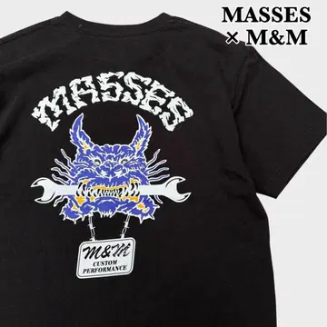 M&M x MASSES MAD DOG 티 블랙 M