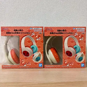 태고의 달인 와다돈 & 와다카츠 헤드폰 2개 세트