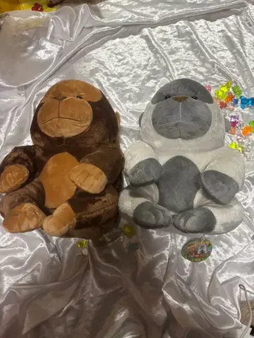 고릴라 봉제 인형 2개 세트