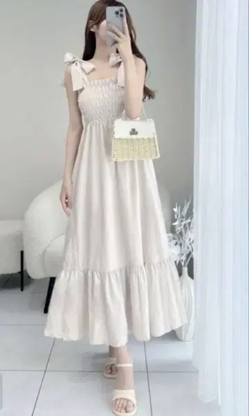 GRL 숄더 리본 티어드 원피스 ( pp148a )