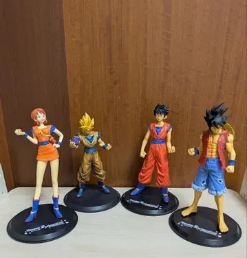 드래곤볼 x 원피스 DX 조립식 피규어 손오공 루피 나미 4체