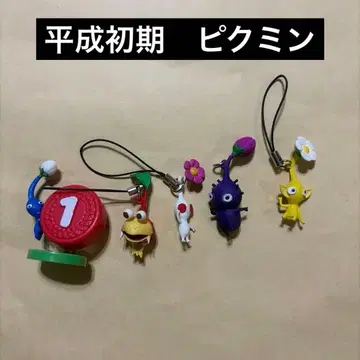 피크민 스트랩 포함 피규어 5개 세트