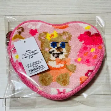 미사용 새상품 페이러 니나즈 옷장 하트형 파우치 오렌지