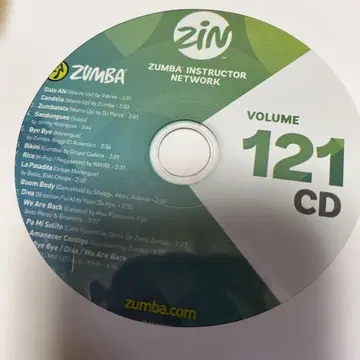 줌바 진 121 CD
