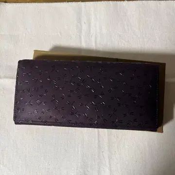 인덴야 잠자리 무늬 보라색 장지갑