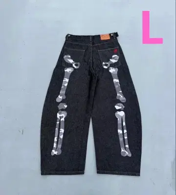 9090 Bone Hand 데님 팬츠