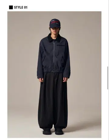 IDWS 와이드 슬랙스 다크 그레이, 블랙