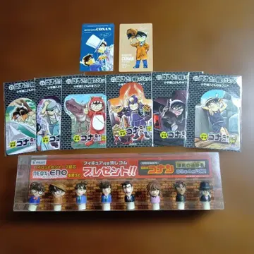 명탐정 코난 피규어 부착 지우개, 마그넷, 카드 세트