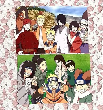 NARUTO BORUTO 엽서 우즈마키 나루토 우치하 사스케 가아라