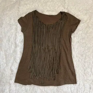 DoCLASSE 반팔 T셔츠 XXL 린넨 100% 프릴 이소재