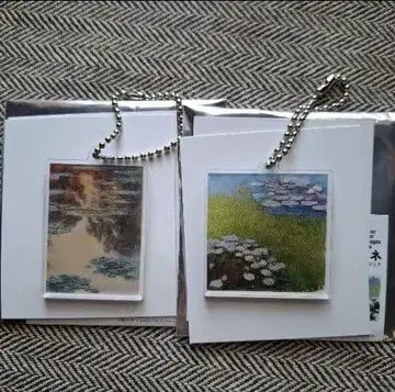 모네전 수련의 시간 아크릴 참 굿즈