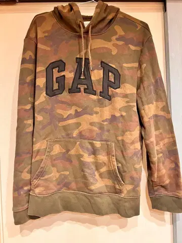 GAP 카모 패턴 후드 부착 후드티 L 사이즈