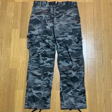 ROTHCO 카고 팬츠 지퍼 플라이 카모플라쥬 블랙 카모