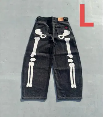 9090 Bone Hand Denim pants