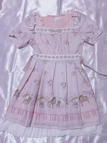 마이멜로디 리즈리사 원피스 음표