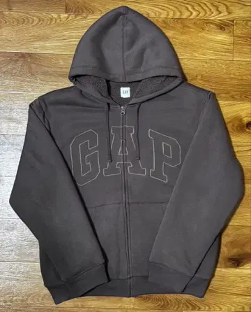 GAP 브라운 플리스 후드티
