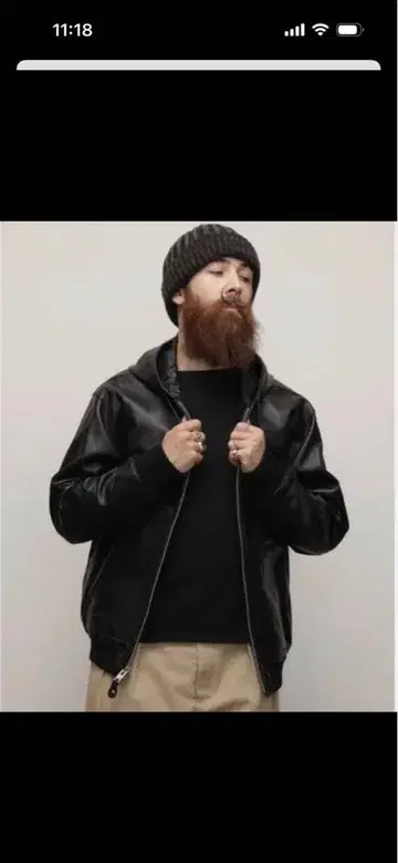 Schott NYC LEATHER FULLZIP PARKA L