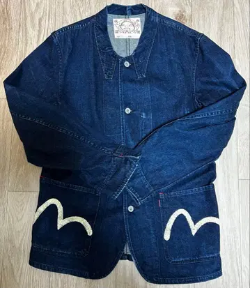중고품 EVISU 에비수 데님 커버올 G 자켓 38