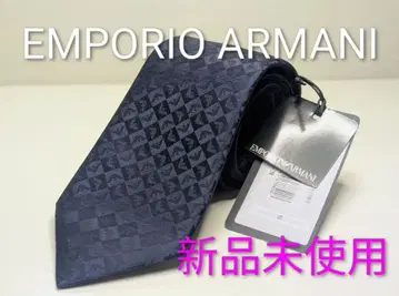 [택 포함 새상품] 엠포리오 아르마니 넥타이 네이비 이글 로고 초레어