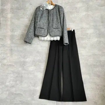 트위드 자켓과 와이드 팬츠 셋업 7, 8일 한정 가격!