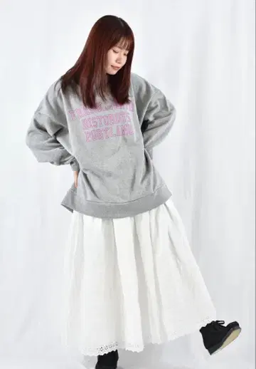 LABORATORY 맨투맨 라보레토리 gauze 블라우스 츠무구