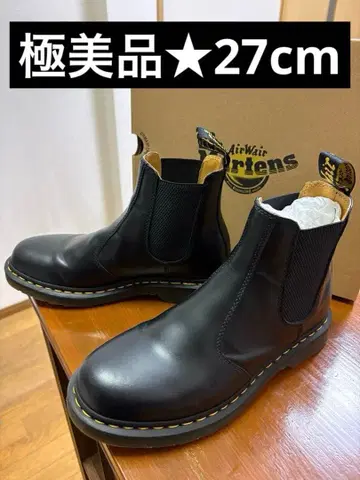 1회 착용 새상품급 27cm 닥터마틴 사이드 고어 부츠 첼시 블랙