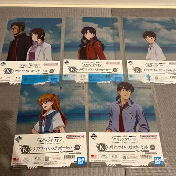 에반게리온 클리어 파일 스티커 세트