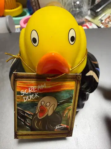 Scream Duck 오리 피규어 뭉크의 절규