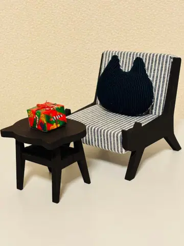 고양이 소파 테이블 미니어처 오비츠11 넨도로이드돌 가구 2점 고양이