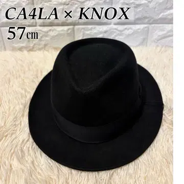 [ 새상품급 ] CA4LA x KNOX 중절모 57cm 울 햇