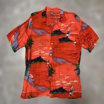 KOKO KNOT 알로하 셔츠 빨간색 g51