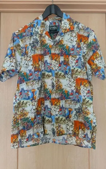 GITMAN VINTAGE 오픈 카라 셔츠 반팔 올림픽 미국제