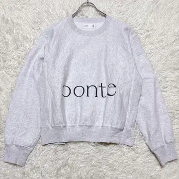 별주 blurhms for conte 로고 프린트 풀오버 맨투맨