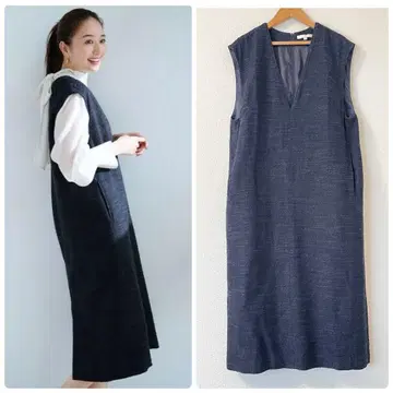 자유구 38 [세탁 가능] 에어리 트위드 오버롤 스커트