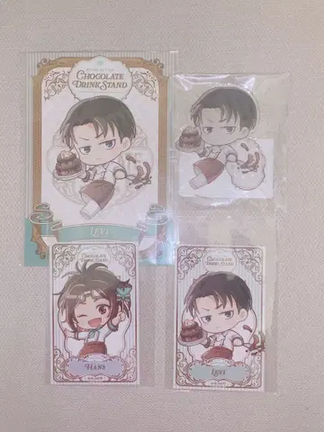 진격의 거인 리바이 한지 캐릭터 아크릴 스탠드 브로마이드 카드