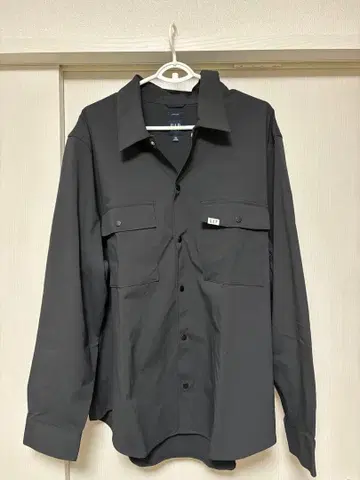 [ 새상품급 ] GAP 갭 나일론 유틸리티 셔츠 XL 블랙