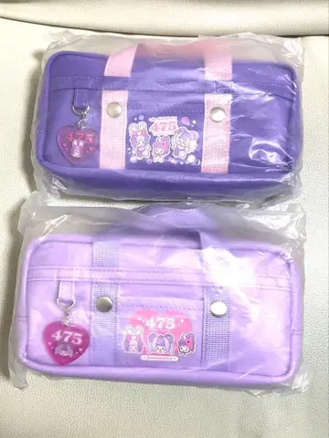 시나코 몬치치 콜라보 스쿨백풍 펜 케이스 2개 세트