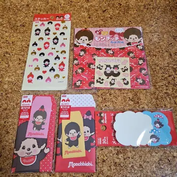 [ 미사용 ] 몽치치 오리가미 스티커 씰 복주머니 5세트