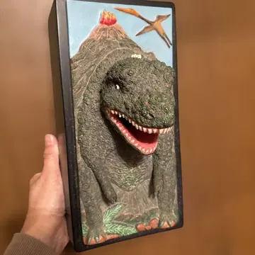 공룡 고질라 레트로풍 티슈 박스