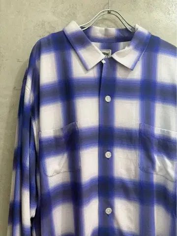 HOUSTON 휴스턴 레이온 셔츠 오픈 카라 셔츠 긴팔